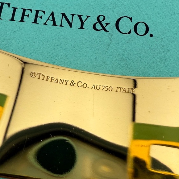 RARE Tiffany & Co. 18k Open Cuff in Yellow Gold Dover Street, 43g - Picture 6 of 9